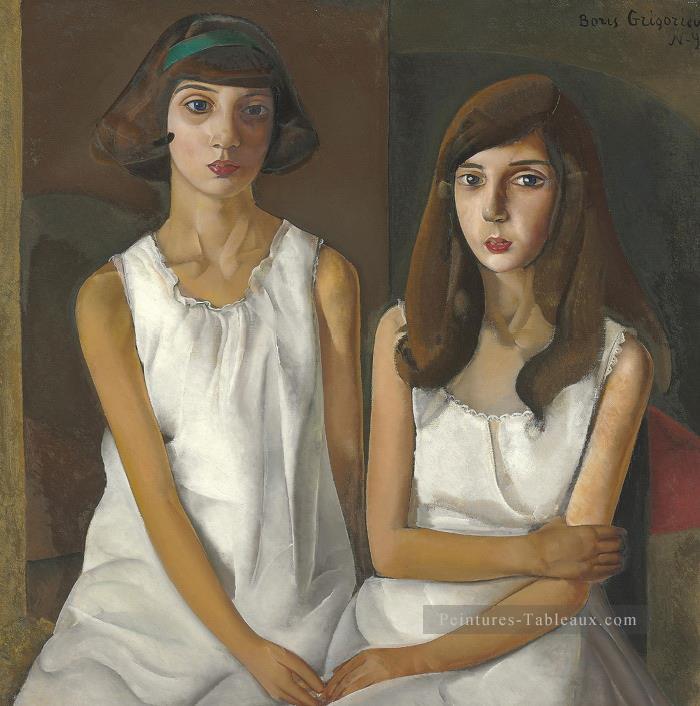 les jumeaux 1923 Boris Dmitrievich Grigoriev Peintures à l'huile